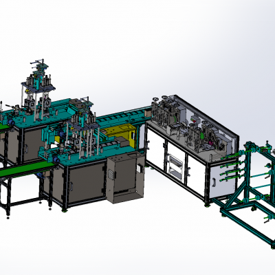 Automatic disposable three-layer mask machine(outer ear type)